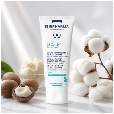 Isispharma Secalia Face Cream Crème Nourrissante Ultra-Confort Peaux Sèches à Très Sèches 40 ml