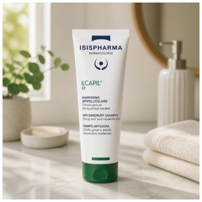 Isispharma Ilcapil KR Shampoing Antipelliculaire Cheveux Gras État Squameux Modéré 75 ml