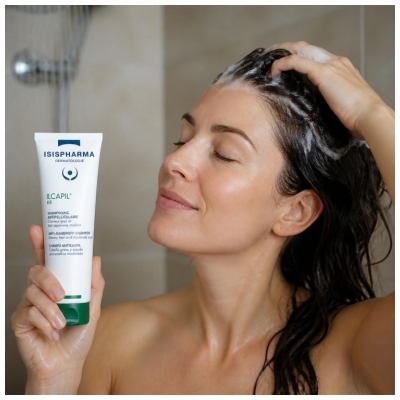 Isispharma Ilcapil KR Shampoing Antipelliculaire Cheveux Gras État Squameux Modéré 75 ml