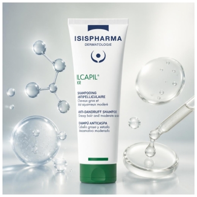 Isispharma Ilcapil KR Shampoing Antipelliculaire Cheveux Gras État Squameux Modéré 75 ml