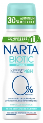 Narta Biotic Déodorant Invisible 48 Heures Spray 100 ML