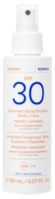 Korres Yoghurt Émulsion Solaire Corps et Visage SPF 30 150 ML