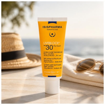 Isispharma Uveblock Ultra-Fluide au Toucher Sec SPF30 40 ML