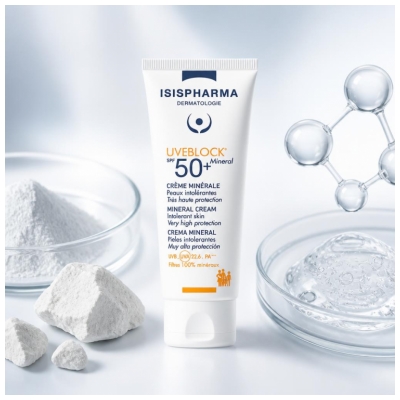 Isispharma Uveblock Crème Minérale Visage SPF50+ 40 ML