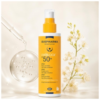 Isispharma Uveblock Spray Corps SPF50+ 200 ML