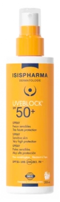 Isispharma Uveblock Spray Corps SPF50+ 200 ML