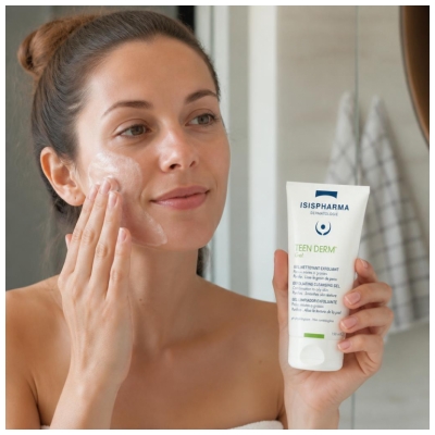 Isispharma Teen Derm Gel Nettoyant Exfoliant Visage 150 ML