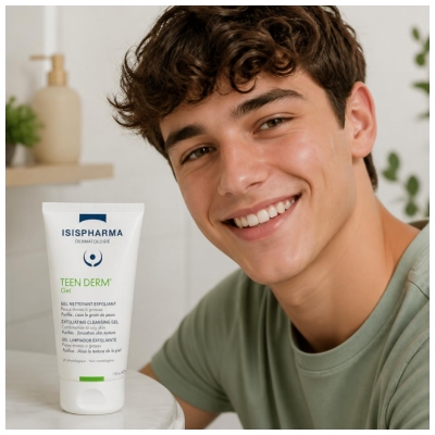 Isispharma Teen Derm Gel Nettoyant Exfoliant Visage 150 ML