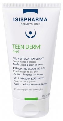 Isispharma Teen Derm Gel Nettoyant Exfoliant Visage 150 ML