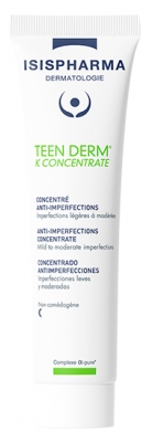 Isispharma Teen Derm K Concentrate Concentré Anti Imperfections Peaux Mixtes 30 ML