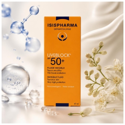 Isispharma Uveblock Fluide Invisible Visage SPF50+ 40 ML