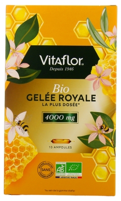 Vitaflor Gelée Royale 4000 mg Bio 10 Unités