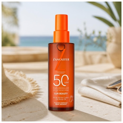 Lancaster Sun Beauty Huile Sèche Corps et Visage SPF50 150 ML