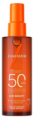 Lancaster Sun Beauty Huile Sèche Corps et Visage SPF50 150 ML