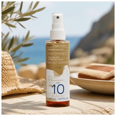 Korres Aegean Bronze Huile Bronzante Intense Corps et Visage SPF10 150 ML