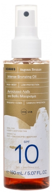 Korres Aegean Bronze Huile Bronzante Intense Corps et Visage SPF10 150 ML