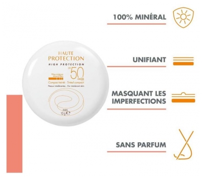 Avène Haute Protection Compact Teinté Peaux Intolérantes SPF50 10 g - Teinte : Doré
