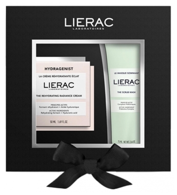 Lierac Hydragenist Coffret Hydratation Éclat La Crème Réhydratante 50 ml + Le Masque Gommant Prébiotiques 75 ml