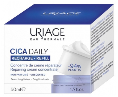 Uriage Cica-Daily Concentré de Crème Réparateur Peaux Fragilisées Éco-Recharge 50 ml