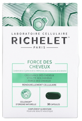 Richelet Force des Cheveux Complément Alimentaire Cheveux 30 Capsules