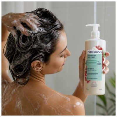 Natessance Shampoing Fortifiant Ricin + Kératine Végétale 500 ml