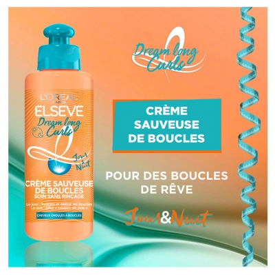 L'Oréal Paris Elseve Dream Long Curls Crème Sauveuse de Boucles Soin Sans Rinçage 200 ml