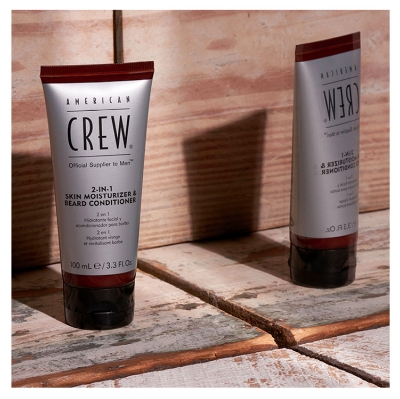 American Crew 2en1 Revitalisant Barbe et Hydratant Visage 100 ml