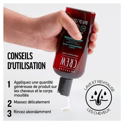 American Crew 3en1 Camomille + Pin 250 ml