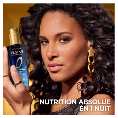 L'Oréal Paris Elseve Huile Extraordinaire Midnight Sérum Cheveux Secs 100 ml
