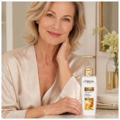 L'Oréal Paris Age Perfect Lait Démaquillant Peaux Matures Défroisses & Défatigue 200 ml