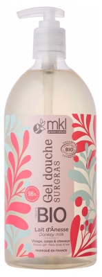 Mkl Green Nature Gel Douche Bio 1 l Lait d'Ânesse