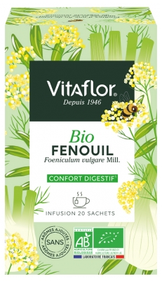 Vitaflor Tisane Sachet Fenouil Bio 20 Sachets