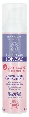 Eau Thermale Jonzac Sublimactive Peau Mature Crème Rose Revitalisante Peaux Matures et Ternes Bio 40 ml