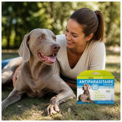 Vetoform Antiparasitaire Insectifuge Grand Chien 3 Unités