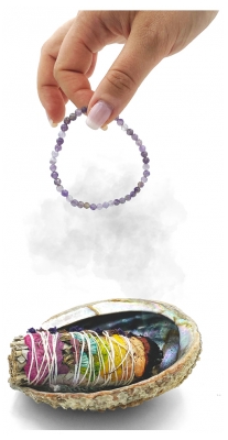 Natura Square Bracelet Facettes Améthyste 1 Pièce