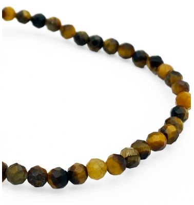 Natura Square Bracelet Facettes Oeil de Tigre 1 Pièce