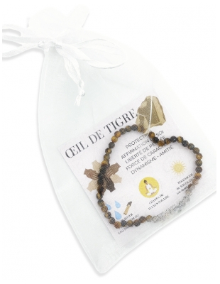 Natura Square Bracelet Facettes Oeil de Tigre 1 Pièce
