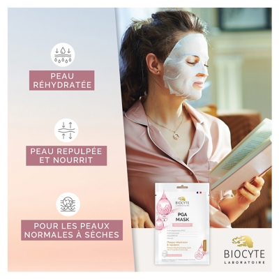 Biocyte PGA Mask Nourrissant Masque Bio-Cellulose Réhydratant & Repulpant 10 ml