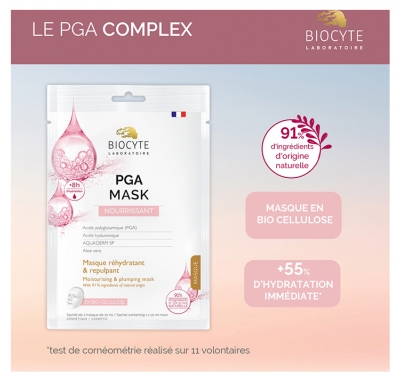 Biocyte PGA Mask Nourrissant Masque Bio-Cellulose Réhydratant & Repulpant 10 ml