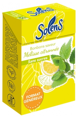 Solens Bonbons Saveur Mélisse Citronnée Sans Sucres 66 Grammes