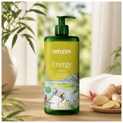 Weleda Energy Gel Douche au Gingembre Énergisant 750 ML