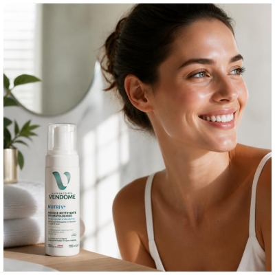 Laboratoires Vendôme Nutri V+ Mousse Nettoyante Dermatologique Peaux Sèches à Très Sèches150 ml