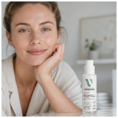 Laboratoires Vendôme Calm V+ Sérum Concentré Hydratant Apaisant Peaux Sensibles 30 ml