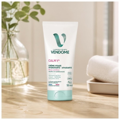 Laboratoires Vendôme Calm V+ Crème Visage Hydratante Apaisante Peaux Sensibles 30 ml