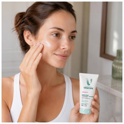 Laboratoires Vendôme Calm V+ Crème Visage Hydratante Apaisante Peaux Sensibles 30 ml