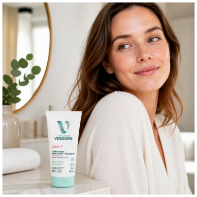 Laboratoires Vendôme Calm V+ Crème Visage Hydratante Apaisante Peaux Sensibles 30 ml