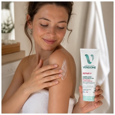 Laboratoires Vendôme Repar V+ Crème Ultra-Hydratante 48h Peaux Réactives à Tendances Atopique 250 ml