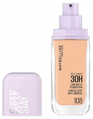Maybelline New York Superstay Fond de Teint 30H Mat Lumineux 35 ml - Teinte : 108
