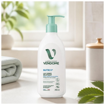 Laboratoires Vendôme Nutri V+ Lait Corps Relipidant Peaux Sèches à Très Sèches 250 ml