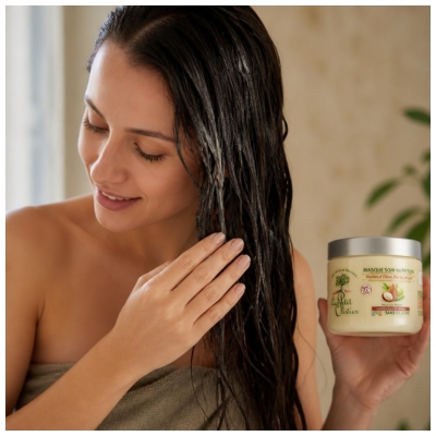Le Petit Olivier Masque Nutrition Huiles d'Olive Karité et Argan 330 ml